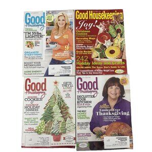 Lot of 4 Good Housekeeping Magazines Holiday Ideas Cooking